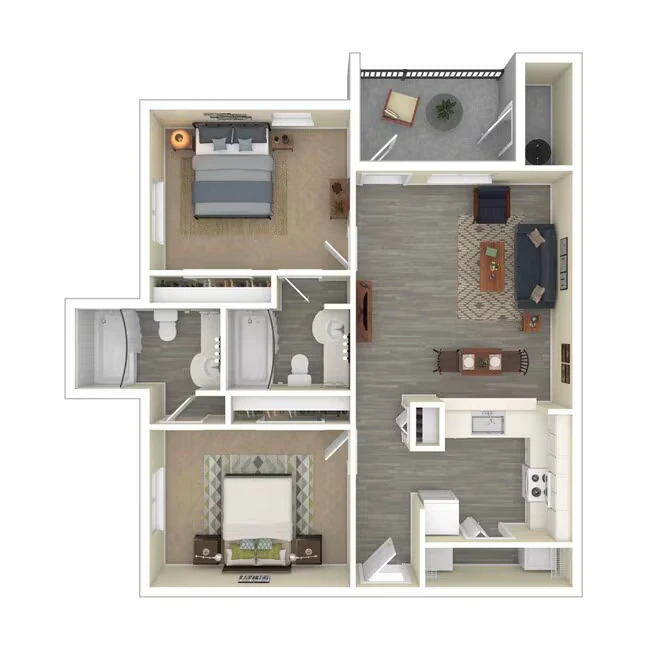 Two Bedroom 0238 floor plan